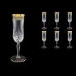 Opera CFL OMGB Champagne Flutes 130ml 6pcs in Lilit Golden Black Decor (31-235)