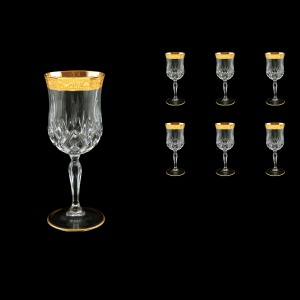 Opera C2 ONGC Wine Glasses 230ml 6pcs in Romance Golden Classic Decor (33-234)
