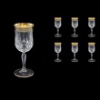 Opera C3 OMGB Wine Glasses 160ml 6pcs in Lilit Golden Black Decor (31-155)