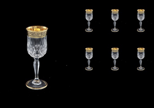 Opera C5 OMGB Liqueur Glasses 60ml 6pcs in Lilit Golden Black Decor (31-233)