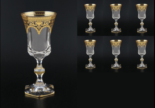 Diamantis C3 Wine Crystal Glass in Flora´s Empire Crystal Light 170ml 6pcs (20-001/L)