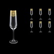 Strix CFL SELK Champagne Flute in Flora´s Empire Golden Crystal L, 200ml, 6pcs (20-2210/L)