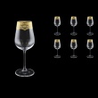 Strix C3 SELK White Wine Glasses in Flora´s Empire Golden Crystal L,360ml,6pcs (20-2213/L)