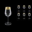 Strix C3 SELK White Wine Glasses in Flora´s Empire Golden Crystal L,360ml,6pcs (20-2213/L)