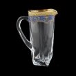 Bohemia Quadro J QEGC Jug 1100ml 1pc in Flora´s Empire Gold. Blue D. (23-340)