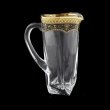 Bohemia Quadro J QEGB Jug 1100ml 1pc in Flora´s Empire Gold. Black D. (26-340)