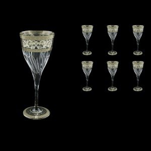 Fluente C2 FASK D Wine Glasses 291ml 6pcs in Allegro Platinum Light Decor+D (66-1/750/L)