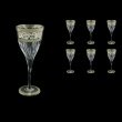 Fluente C2 FASK D Wine Glasses 291ml 6pcs in Allegro Platinum Light Decor+D (66-1/750/L)