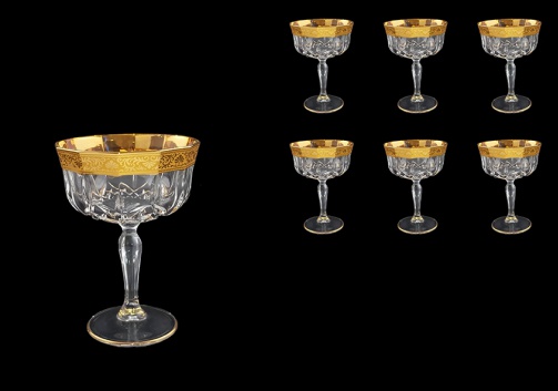 Opera CCH ONGC Champagne Bowl 240ml 6pcs in Romance Golden Classic Decor (33-156)