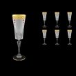 Timeless CFL TNGC SKLI Champagne Flutes 210ml 6pcs in Romance G. Cl. +SKLI (33-131/bKLI)