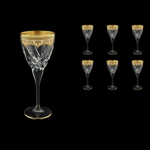 Trix C2 TEGI Wine Glasses 240ml 6pcs in Flora´s Empire Golden Ivory Decor (25-563)