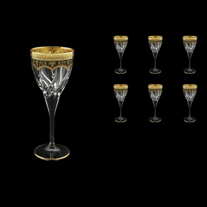 Trix C3 TEGB Wine Glasses 180ml 6pcs in Flora´s Empire Golden Black Decor (26-562)