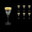 Trix C3 TNGC Wine Glasses 180ml 6pcs in Romance Golden Classic Decor (33-808)