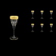 Trix C5 TNGC Liqueur Glasses 70ml 6pcs in Romance Golden Classic Decor (33-807)