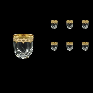Trix B3 TEGI Whisky Glasses 290ml 6pcs in Flora´s Empire Golden Ivory Decor (25-565)