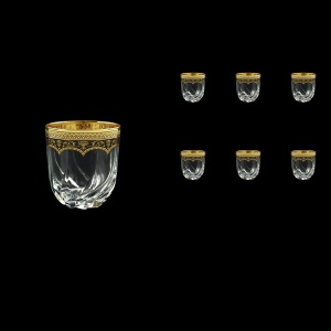 Trix B3 TEGB Whisky Glasses 290ml 6pcs in Flora´s Empire Golden Black Decor (26-565)