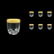 Trix B2 TNGC Whisky Glasses 400ml 6pcs in Romance Golden Classic Decor (33-812)
