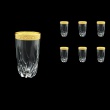 Trix B0 TNGC Water Glasses 470ml 6pcs in Romance Golden Classic Decor (33-813)