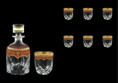 Trix Set WD+B2 TEGR Whisky Set 800ml+6x400ml in Flora´s Empire Gold. Red D. (22-569/566)
