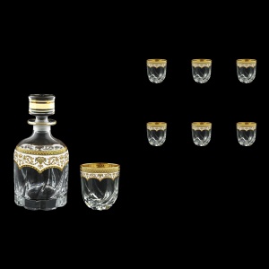 Trix Set WD+B3 TEGW Whisky Set 800ml+6x290ml in Flora´s Empire Gold. White D. (21-569/565)