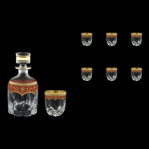 Trix Set WD+B3 TEGR Whisky Set 800ml+6x290ml in Flora´s Empire Gold. Red D. (22-569/565)