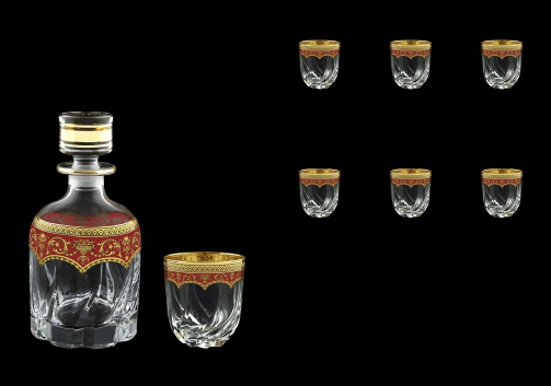 Trix Set WD+B3 TEGR Whisky Set 800ml+6x290ml in Flora´s Empire Gold. Red D. (22-569/565)