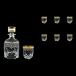 Trix Set WD+B3 TEGC Whisky Set 800ml+6x290ml in Flora´s Empire Gold. Blue D. (23-569/565)