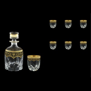 Trix Set WD+B3 TEGB Whisky Set 800ml+6x290ml in Flora´s Empire Gold. Black D. (26-569/565)