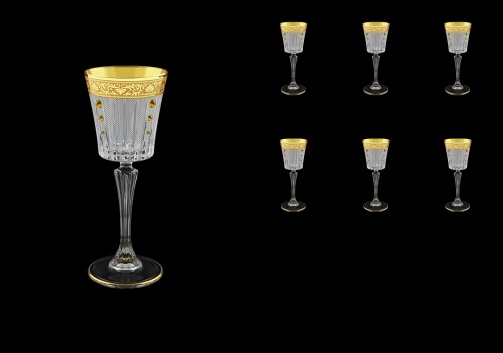 Timeless C5 TNGC SKTO Liqueur Glasses 110ml 6pcs in Romance Gold. C. D.+SKTO (33-112/bKTO)