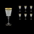 Timeless C3 TMGB SKCR Wine Glasses 227ml 6pcs in Lilit Gold. Black D.+SKCR (31-129/bKCR)