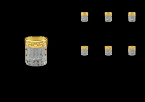 Timeless B5 TNGC SKTO Liqueur Tumblers 78ml 6pcs in Romance Gold. Cl. D+SKTO (33-111/bKTO)