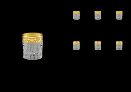 Timeless B5 TNGC SKCR Liqueur Tumblers 78ml 6pcs in Romance Gold. Cl. D+SKCR (33-111/bKCR)