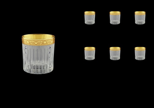 Timeless B3 TNGC SKCR Whisky Glasses 313ml 6pcs in Romance Gold. Cl. D.+SKCR (33-110/bKCR)