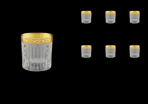 Timeless B3 TNGC SKTO Whisky Glasses 313ml 6pcs in Romance Gold. Cl. D.+SKTO (33-110/bKTO)