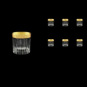 Timeless B3 TNGC Whisky Glasses 313ml 6pcs in Romance Golden Classic Decor (33-279)