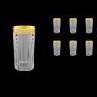 Timeless B0 TNGC SKLI Water Glasses 440ml 6pcs in Romance Gold. CL. D.+SKLI (33-133/bKLI)