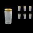 Timeless B0 TMGB SKCR Water Glasses 440ml 6pcs in Lilit Gold. Black D.+SKCR (31-133/bKCR)