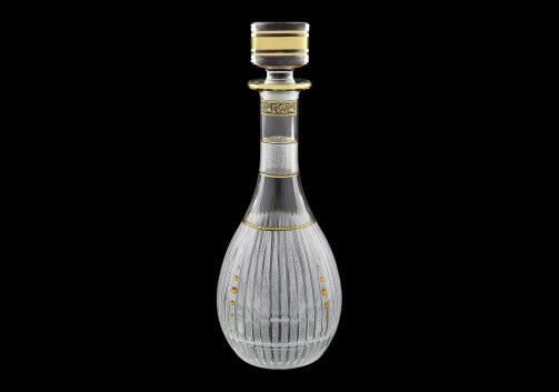 Timeless RD TMGB SKTO Round Decanter 900ml 1pc in Lilit Golden Black D.+SKTO (31-113/bKTO)