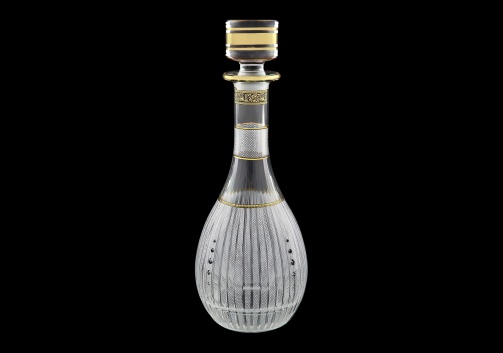 Timeless RD TMGB SKCR Round Decanter 900ml 1pc in Lilit Golden Black D.+SKCR (31-113/bKCR)