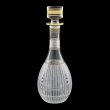 Timeless RD TMGB SKCR Round Decanter 900ml 1pc in Lilit Golden Black D.+SKCR (31-113/bKCR)