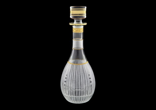 Timeless RD TNGC SKCR Round Decanter 900ml 1pc in Romance Gold. Cl. D.+SKCR (33-113/bKCR)