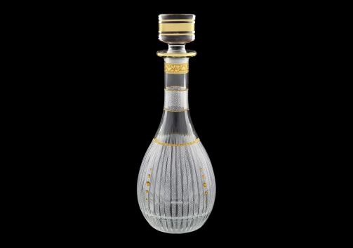 Timeless RD TNGC SKTO Round Decanter 900ml 1pc in Romance Gold. Cl. D.+SKTO (33-113/bKTO)