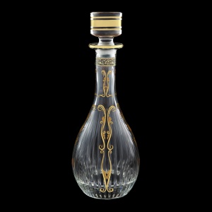 Timeless RD TMGB H Round Decanter 900ml 1pc in Lilit Golden Black D.+H (31-285/H)