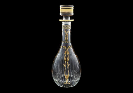 Timeless RD TMGB H Round Decanter 900ml 1pc in Lilit Golden Black D.+H (31-285/H)