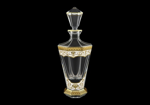 Stella WD SEGW Whisky Decanter 850ml 1pc in Flora´s Empire Golden White Decor (21-805)