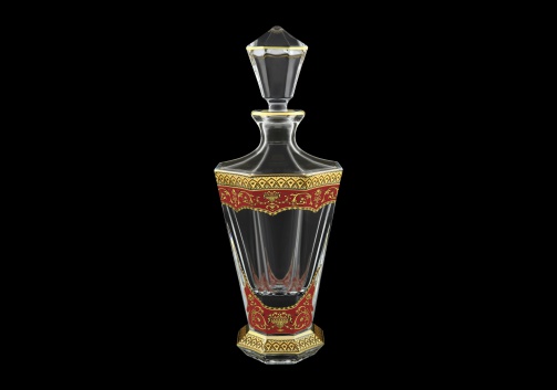 Stella WD SEGR Whisky Decanter 850ml 1pc in Flora´s Empire Golden Red Decor (22-805)