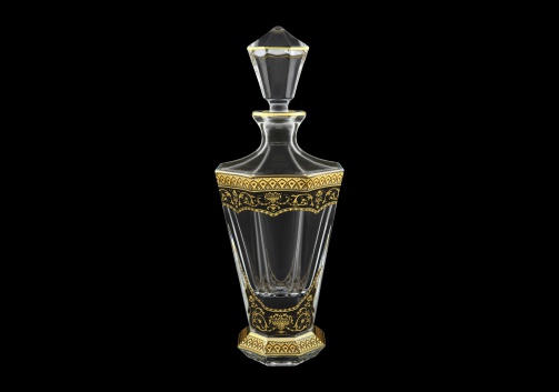Stella WD SEGB Whisky Decanter 850ml 1pc in Flora´s Empire Golden Black Decor (26-805)
