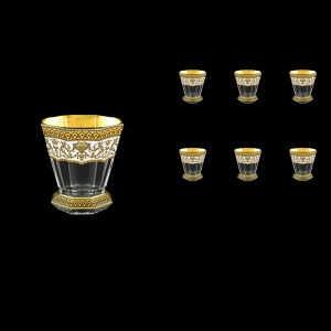 Stella B2 SEGW Whisky Glasses 310ml 6pcs in Flora´s Empire Golden White Decor (21-806)
