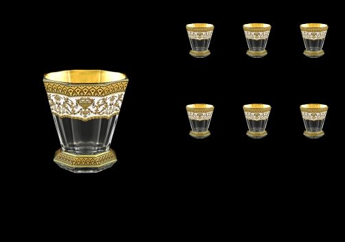 Stella B2 SEGW Whisky Glasses 310ml 6pcs in Flora´s Empire Golden White Decor (21-806)