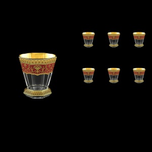 Stella B2 SEGR Whisky Glasses 310ml 6pcs in Flora´s Empire Golden Red Decor (22-806)